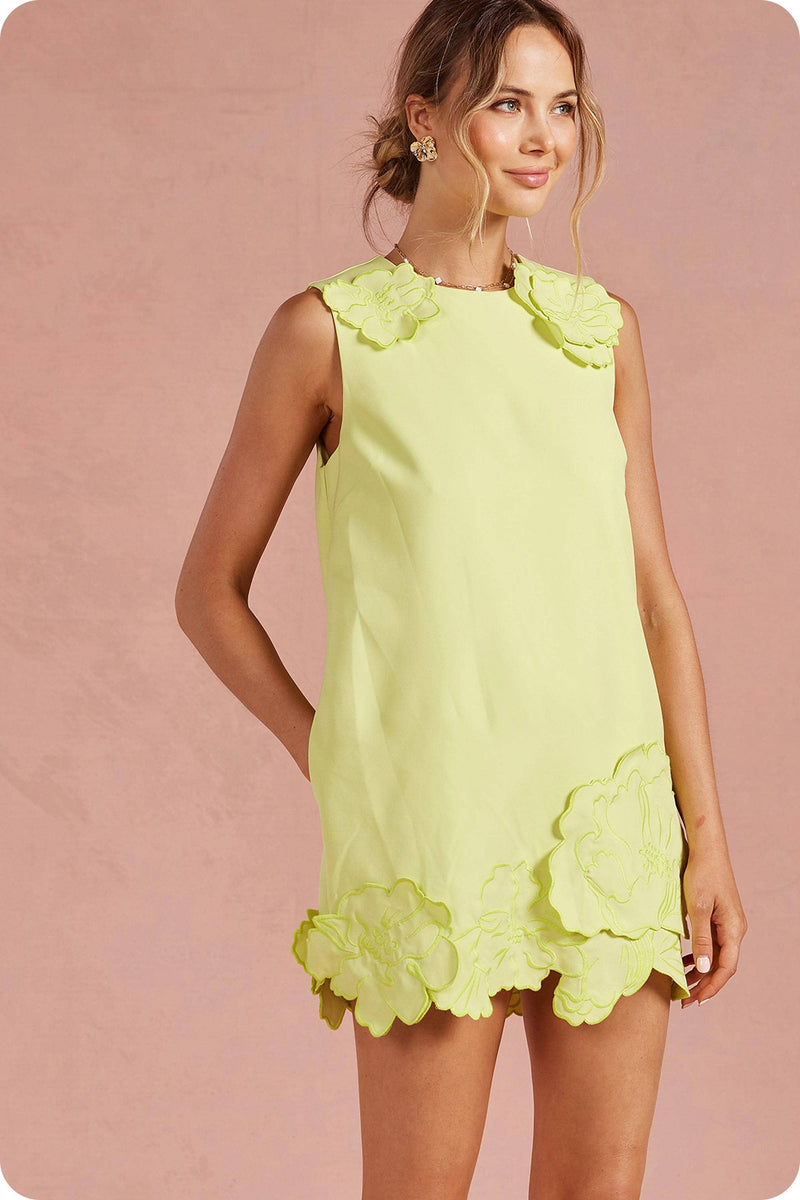 green and yellow mini dress COLLUSION wrap pleated mini dress in green check