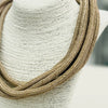 8-Strand Rope Necklace in Caramel