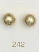 Large Gold Bead Studs