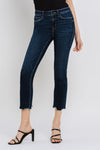 Vervet Mid Rise Crop Slim Straight Jeans - Issue Free