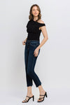 Vervet Mid Rise Crop Slim Straight Jeans - Issue Free