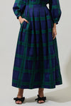 Mistletoe Kisses Tartan Plaid Skirt