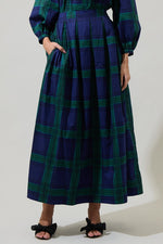 Mistletoe Kisses Tartan Plaid Skirt