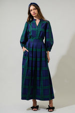 Mistletoe Kisses Tartan Plaid Skirt