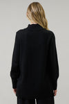 Call It Chic Button Sweater in Black