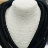 8-Strand Rope Necklace in Black