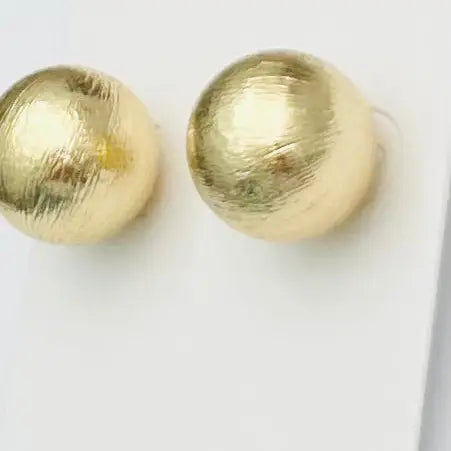 Large Gold Bead Studs
