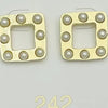 Little Lady Square Gold/Pearl Studs