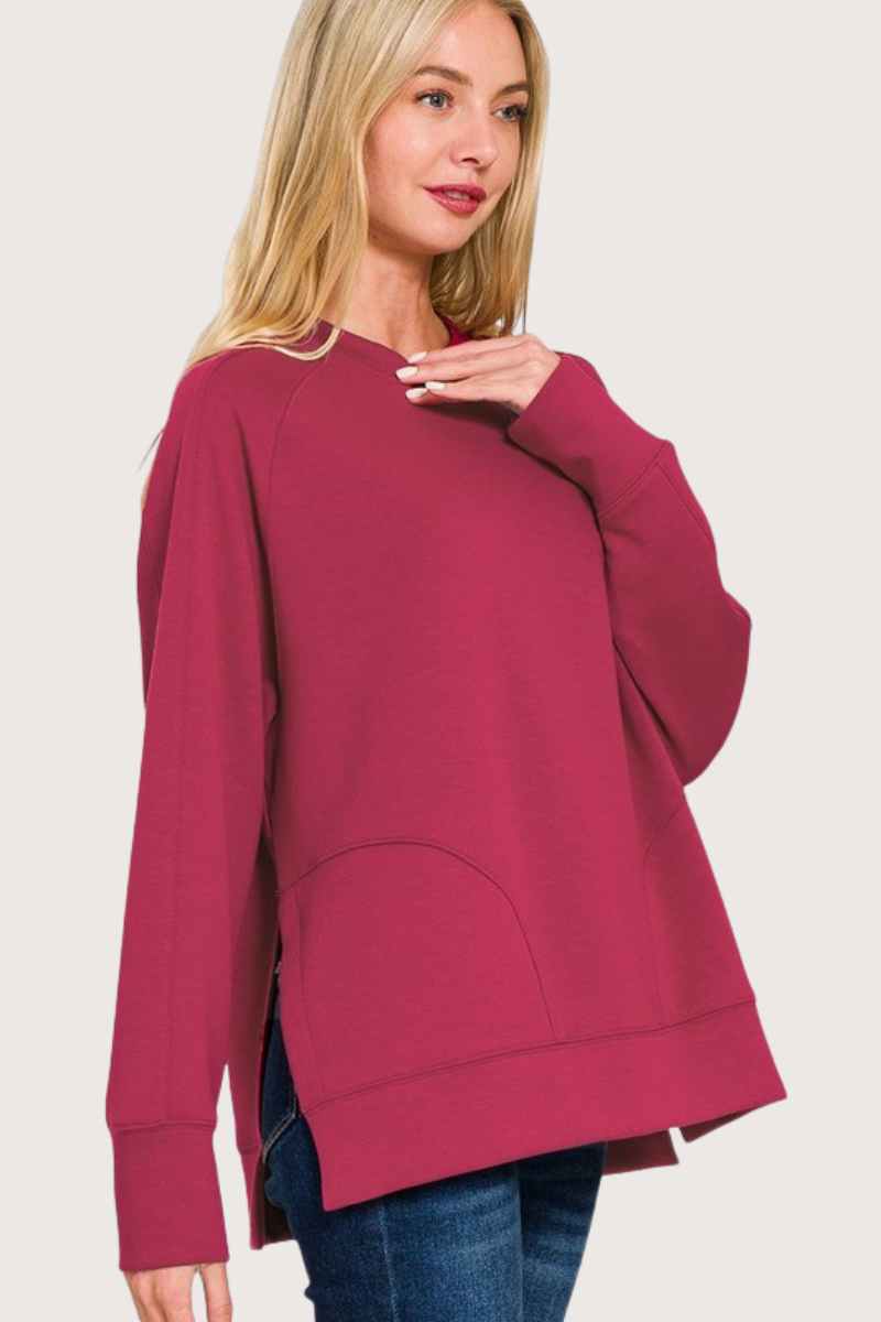 Best One Yet Crew Sweatshirt in Cabernet