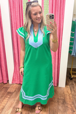 Southern Elegance Dress in Green