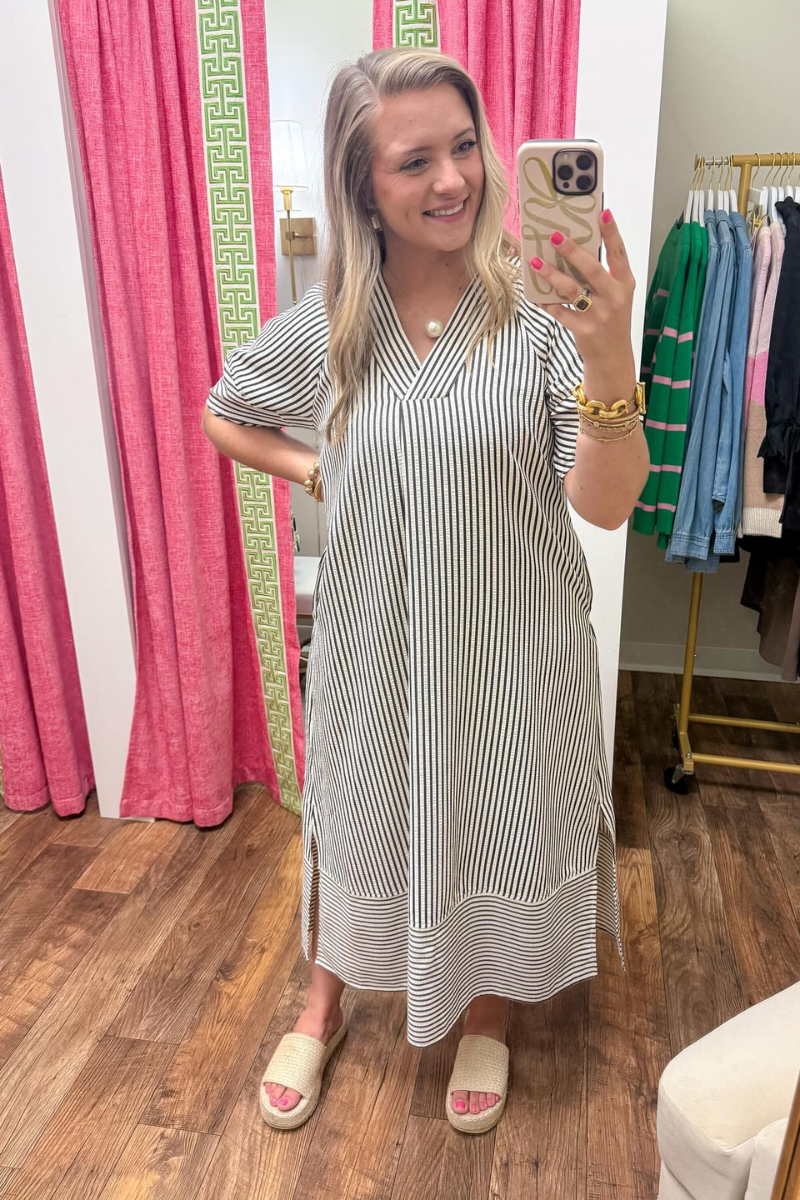 Always The One Midi Dress in Black