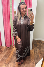The Meredith Embroidered Maxi Dress