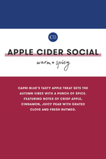 Capri Blue - Apple Cider Social Glimmer Petite Candle, 8 oz