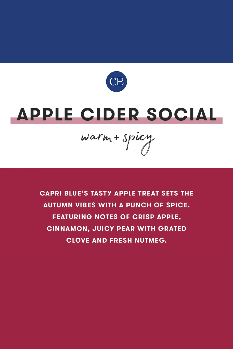 Capri Blue - Apple Cider Social Glimmer Petite Candle, 8 oz