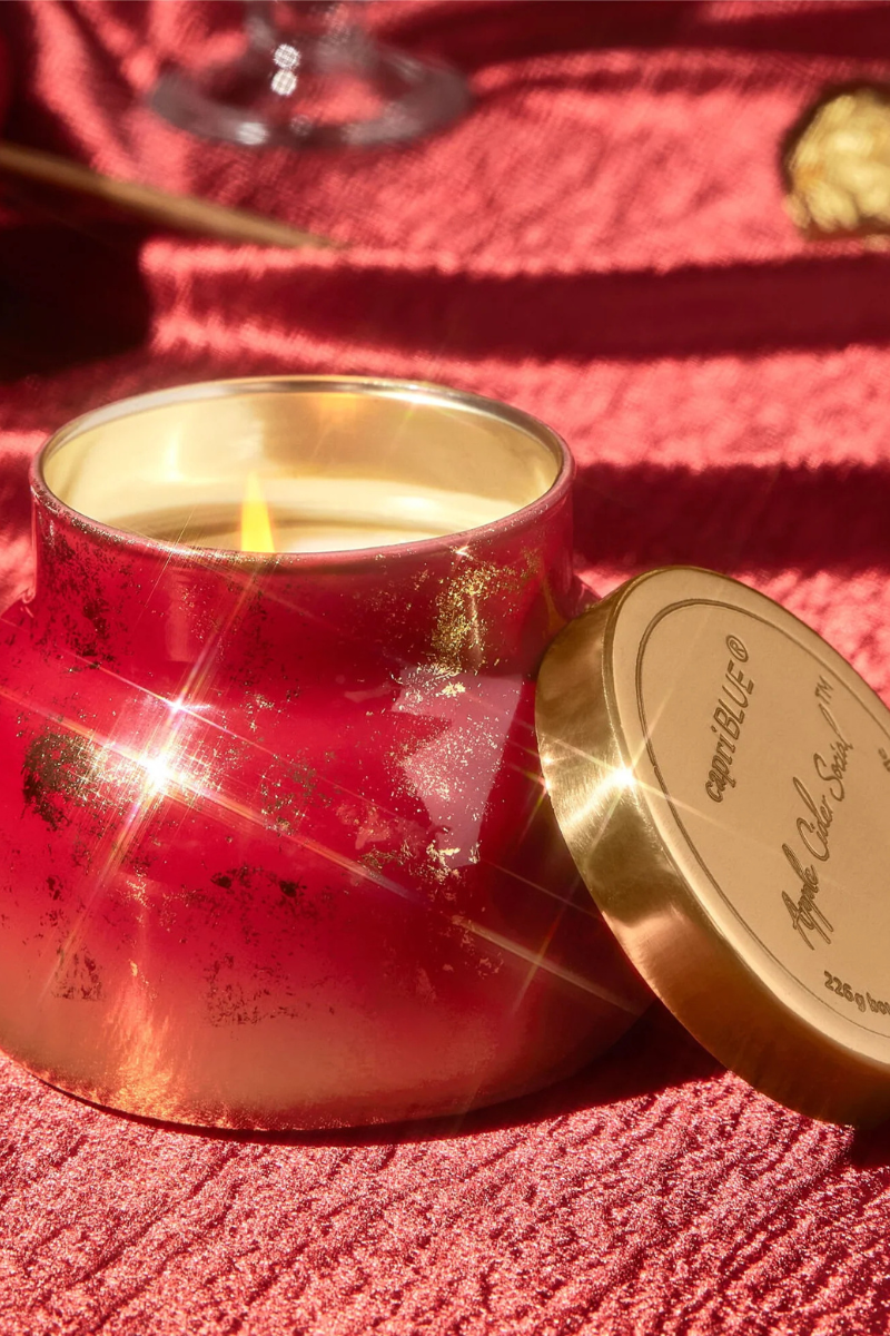 Capri Blue - Apple Cider Social Glimmer Petite Candle, 8 oz