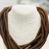 8-Strand Rope Necklace in Espresso