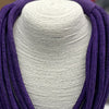 8-Strand Rope Necklace in Purple
