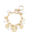 Pearls and Coins Bracelet