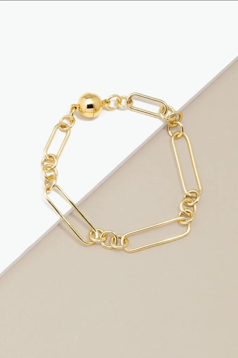 Paperclip & Link Bracelet