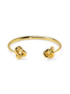 Gold Knotted Bracelet Cuff