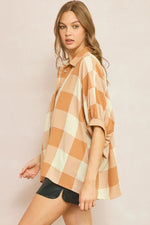 Pumpkin Patch Top in Camel