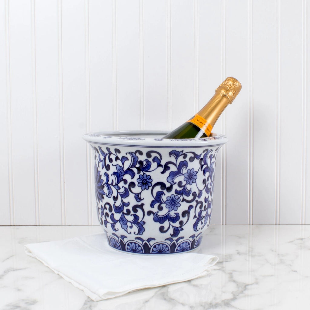 Blue Chinoiserie Planter - Small