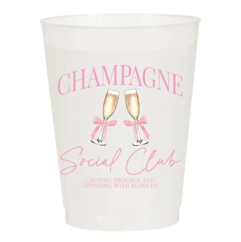 Champagne Social Club Frosted Cups