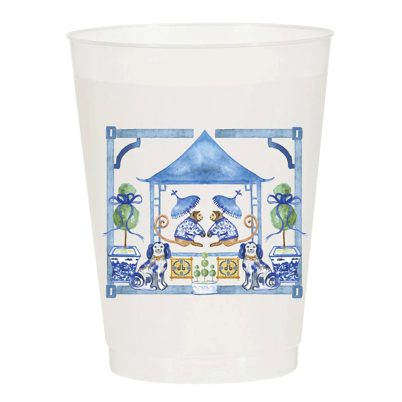 Chinoiserie All Day Frosted Cups