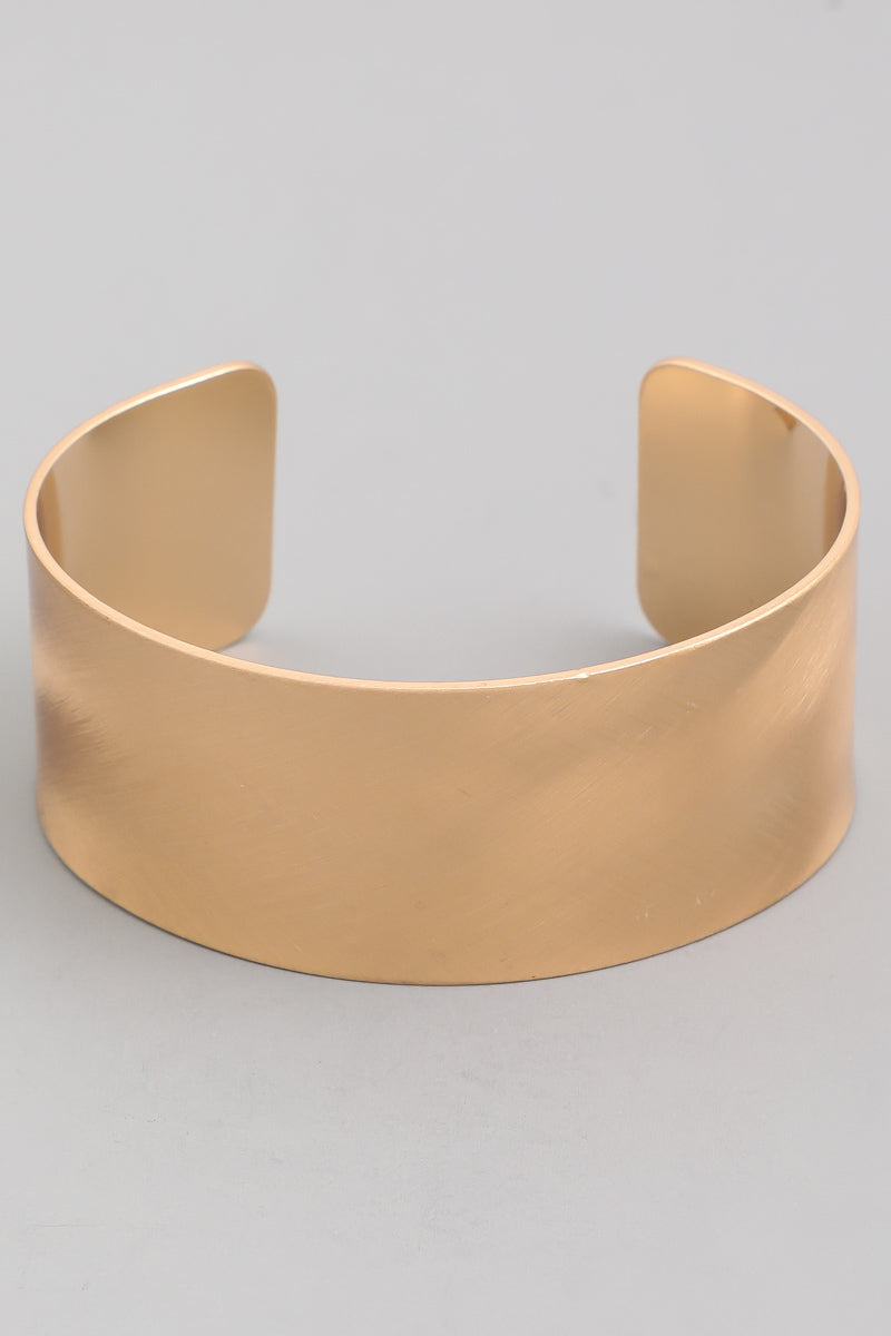 Matte Gold Cuff Bracelet