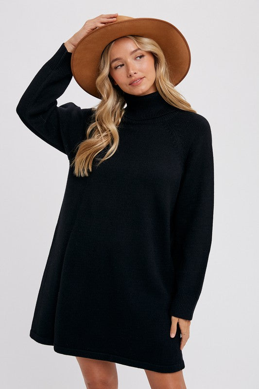 Apple Orchard Sweater Dress in Black