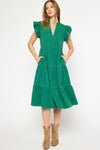 All The Glamour Dress in Kelly Green