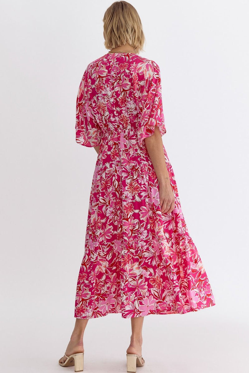 Let's Get Away Maxi Dress in Pink