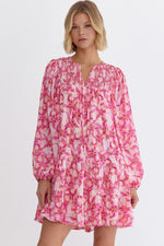 Coastal Bloom Dress in Pink