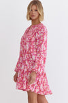 Coastal Bloom Dress in Pink