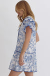 Garden Party Toile Print Dress