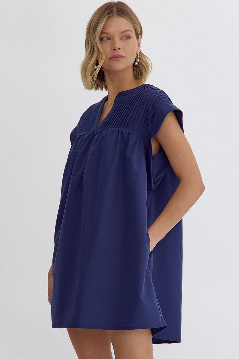 What You Love Shift Dress in Navy