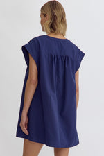 What You Love Shift Dress in Navy