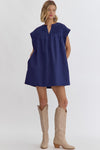 What You Love Shift Dress in Navy