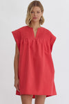 What You Love Shift Dress in Red