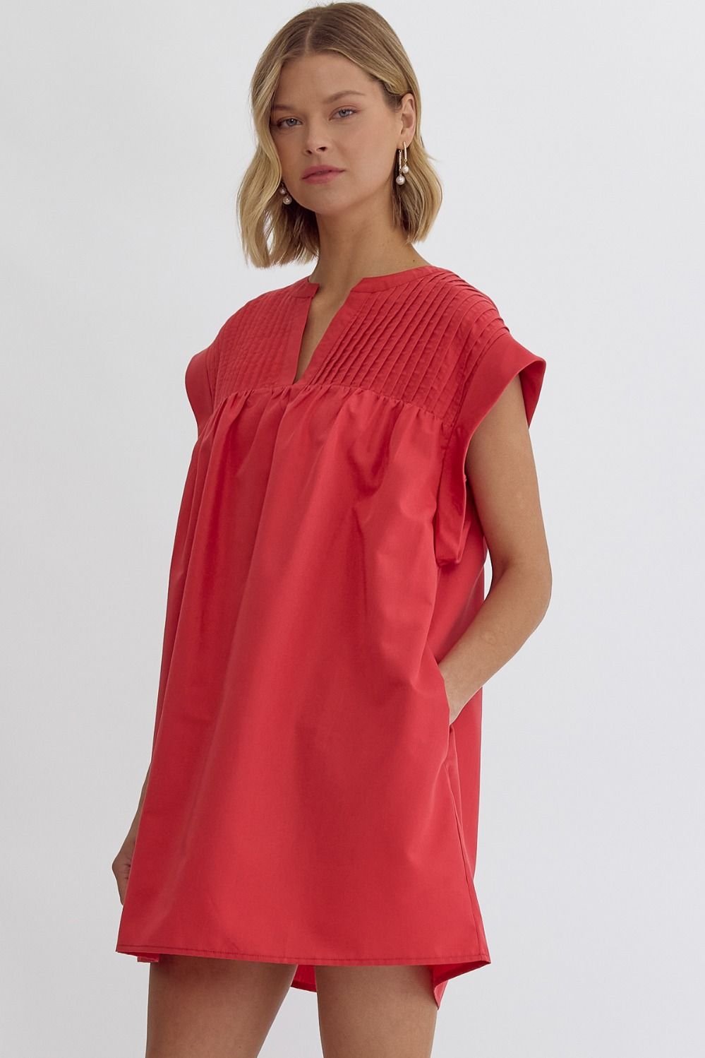 What You Love Shift Dress in Red