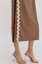 In A Dream Rickrack Dress in Mocha