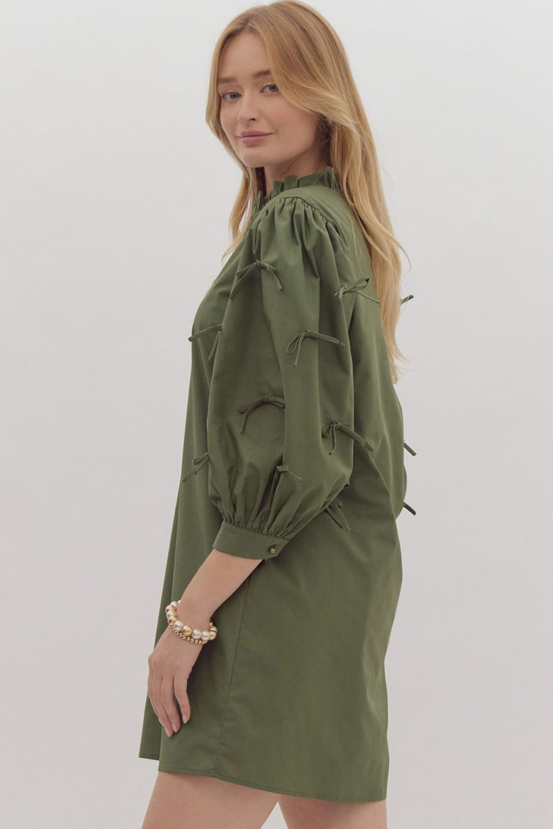 All For You Dress in Olive