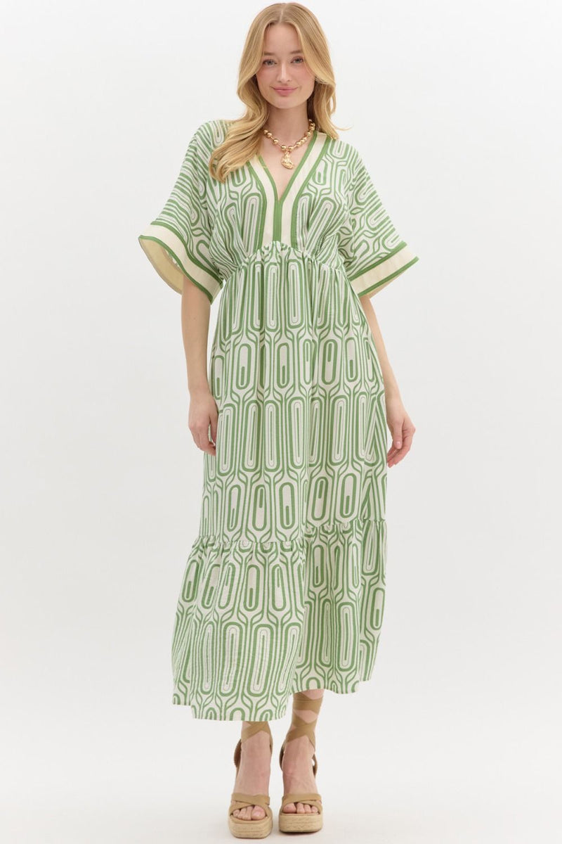It's Your Thing Maxi Dress in Green