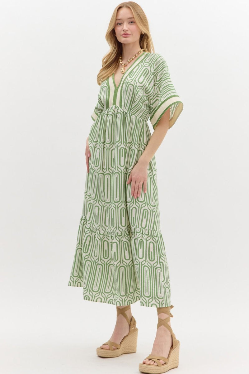 It's Your Thing Maxi Dress in Green