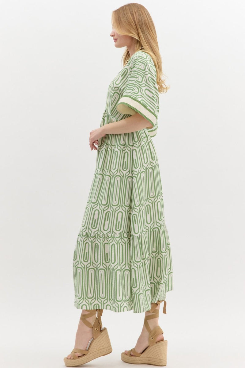 It's Your Thing Maxi Dress in Green