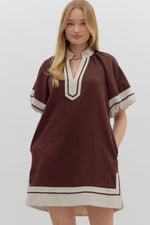Martini Muse Dress in Chocolate