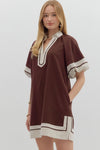 Martini Muse Dress in Chocolate