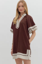 Martini Muse Dress in Chocolate