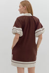 Martini Muse Dress in Chocolate