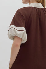 Martini Muse Dress in Chocolate